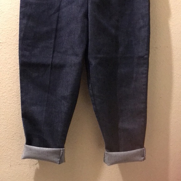 Dark Blue Vintage Retro Denim Jeans - Picture 9 of 16